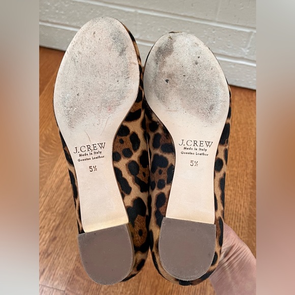 JCrew Collection Calf Hair Janey Ballet Flat in leopard, 5H - Picture 7 of 16